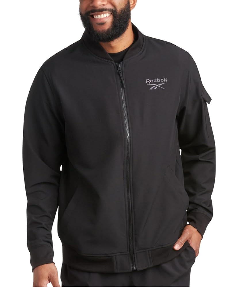 Amazon.com: Reebok Mens Rain Jacket - Full Zip Up